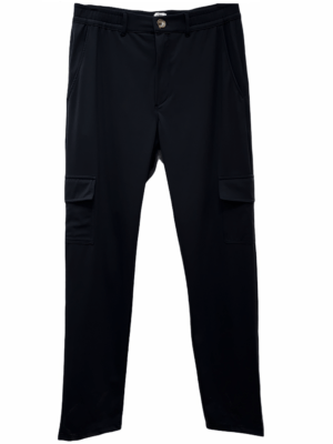 Cargo pants with side patch pockets