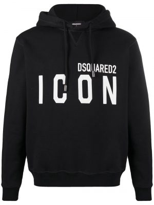Icon print hoodie