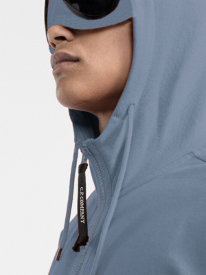 hoodie zippé à détail verre de lunette signature