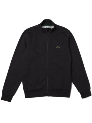 Lacoste men’s regular fit zipped brushed fleece sweatshirt