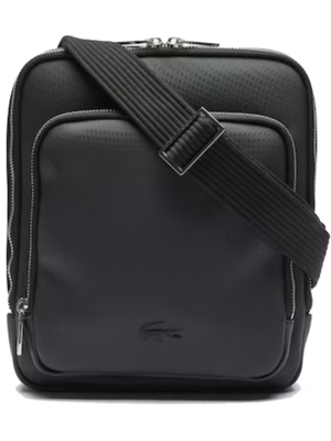 Rectangular crossbody bag with zipped pockets