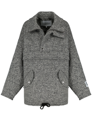 gray wool tweed logan jacket