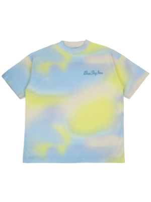 embroidered logo tie-dye T-shirt