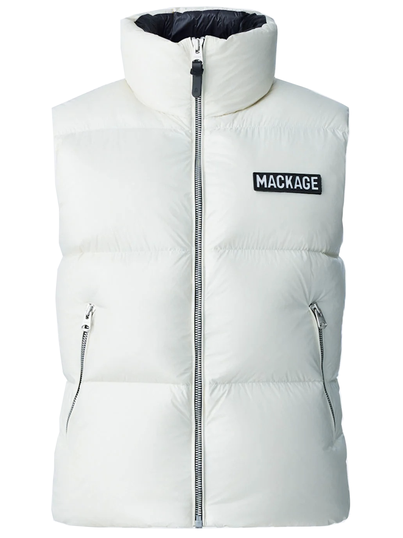 KANE lightweight shiny puffer jacket with funnel neck