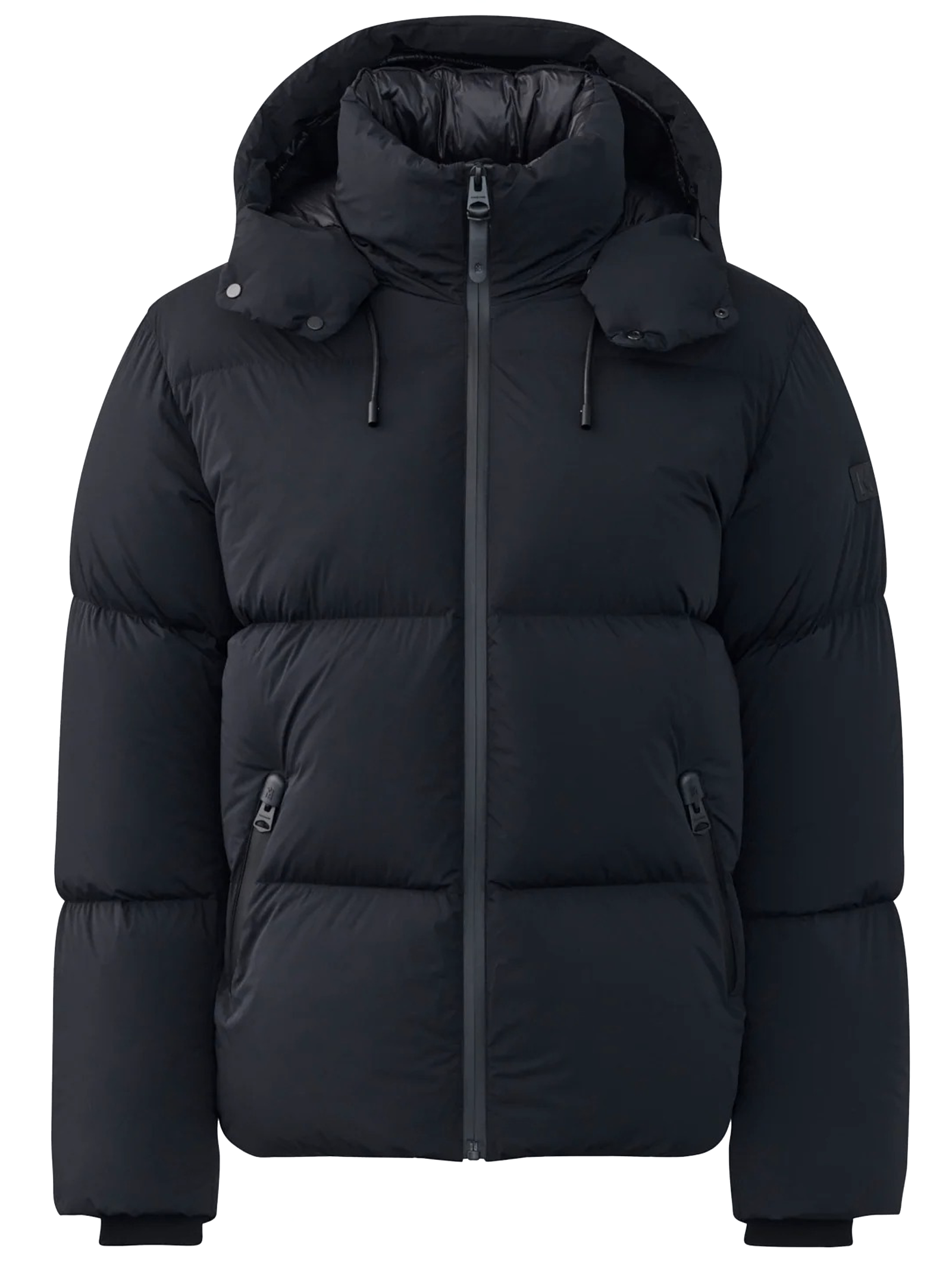 KENT Matte stretch down jacket with hood