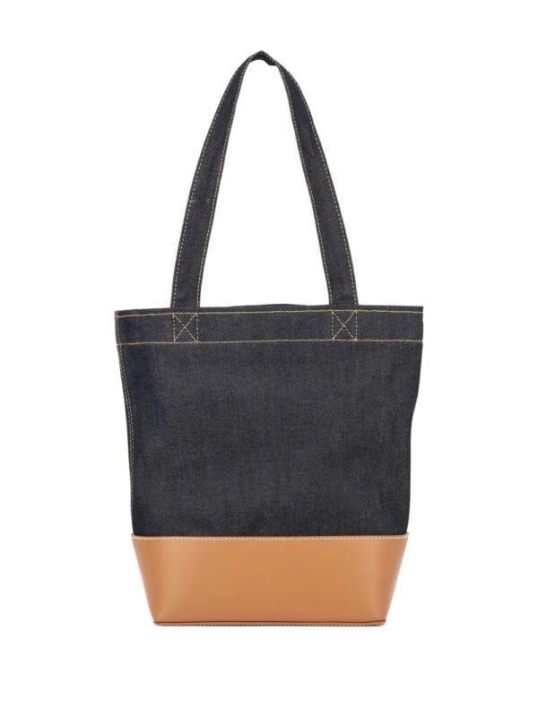 sac porté épaule en jean à logo – Image 2
