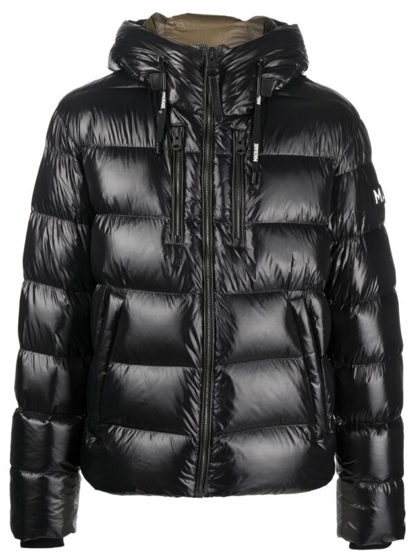 hooded quilted jacket