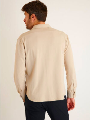 ALAIN PAGANI long sleeve beige shirt