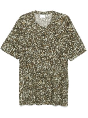 leopard print T-shirt