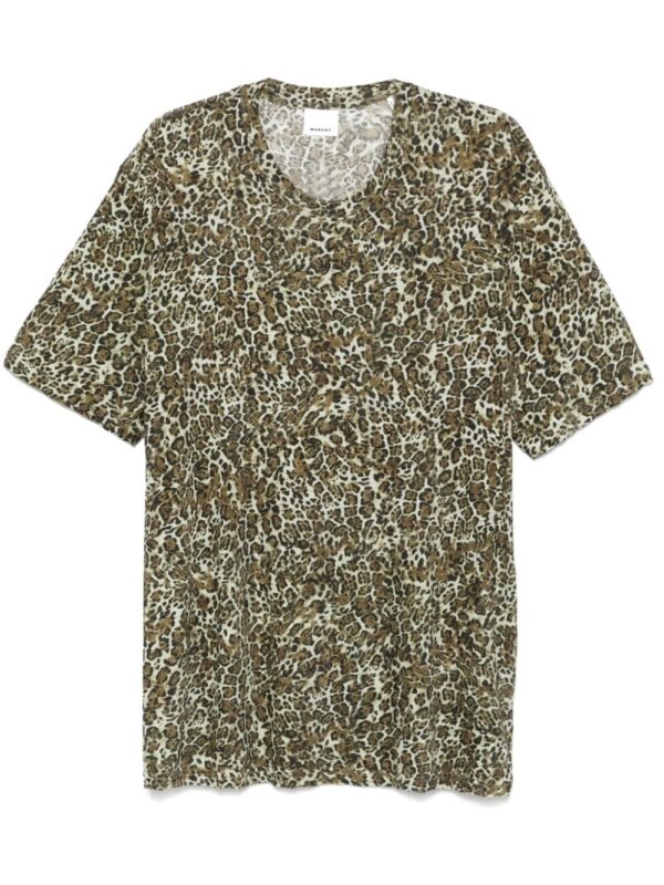 leopard print T-shirt