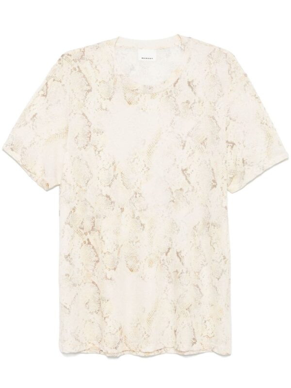 snakeskin print t-shirt