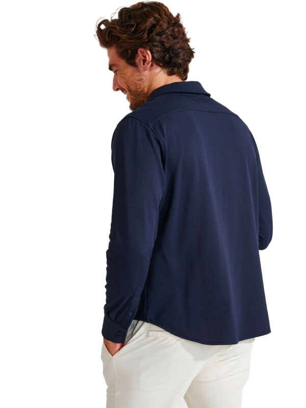 Chemise manches longues marine ALAIN PAGANI – Image 3