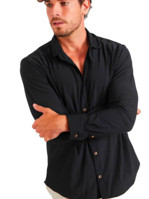 Chemise noire Alain Baiablu