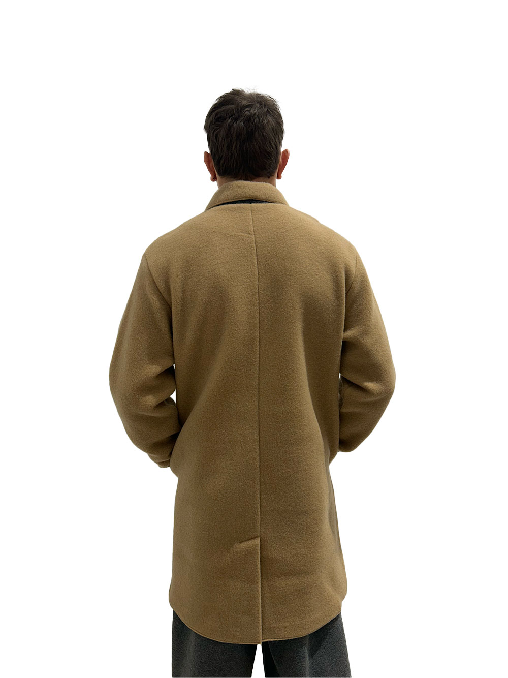 buttoned wool coat - Image 3