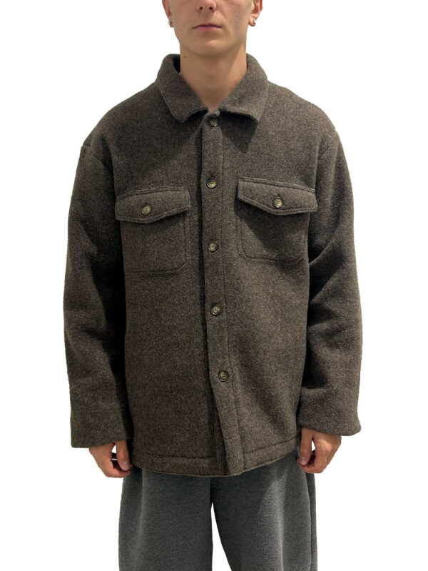 buttoned jacket with pockets