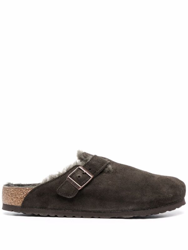 Boston sheepskin mules