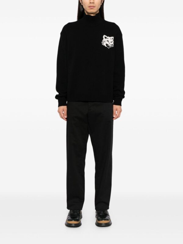 logo-intarsia jumper - Image 2
