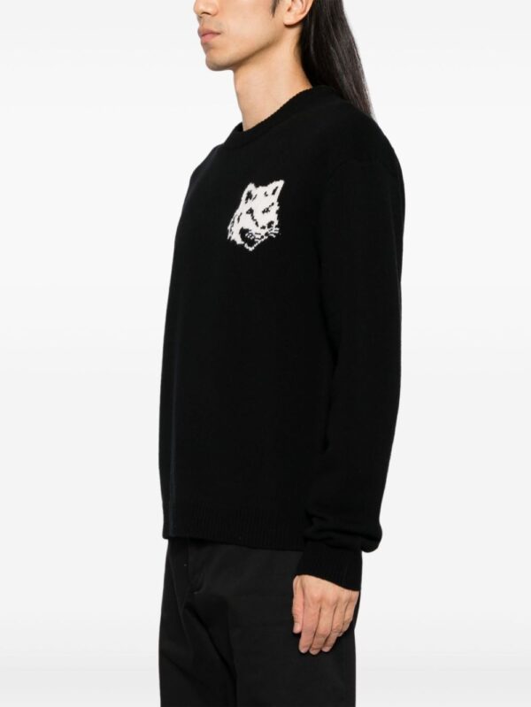 logo-intarsia jumper - Image 3