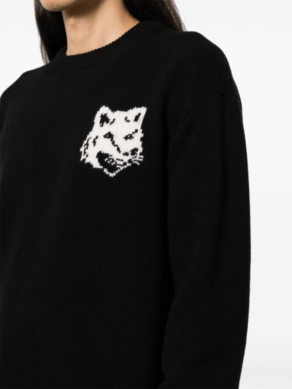 logo-intarsia jumper - Image 5