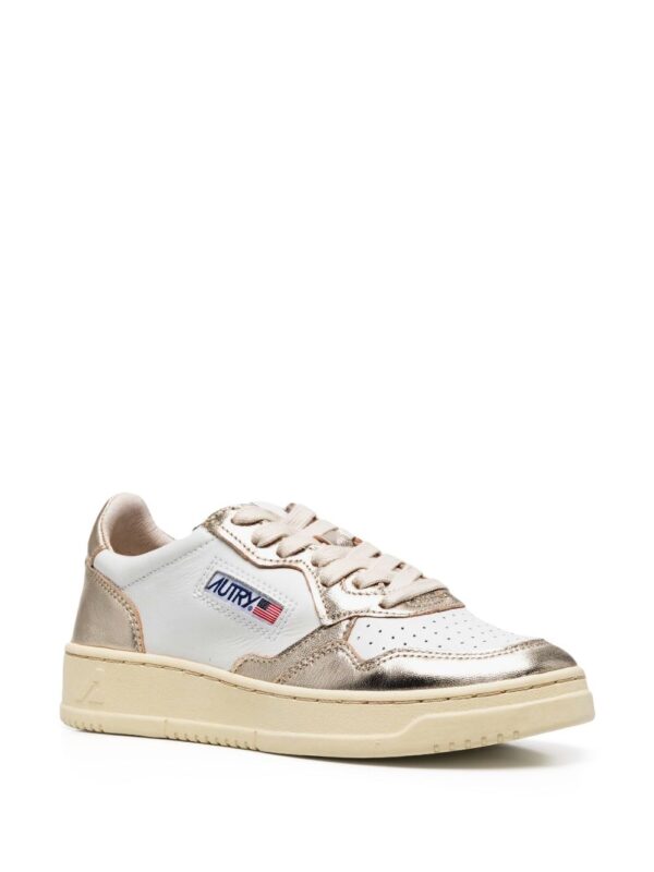 logo patch lace-up sneakers - Image 2