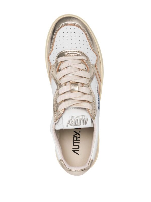 logo patch lace-up sneakers - Image 3