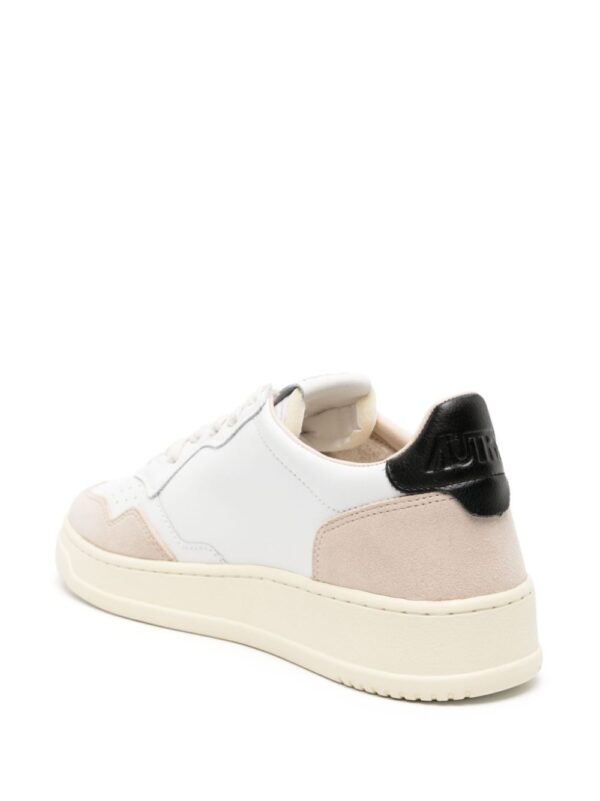 logo-patch leather sneakers - Image 3
