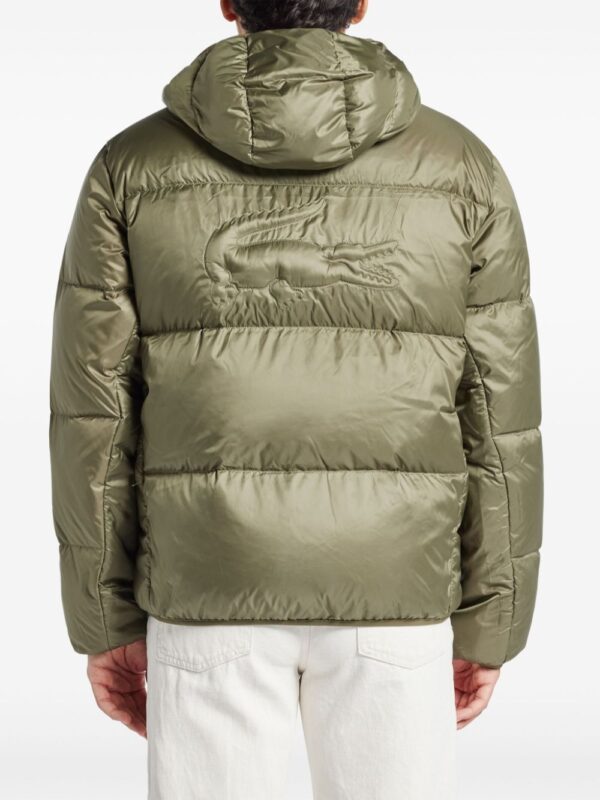 logo patch quilted jacket - Image 4