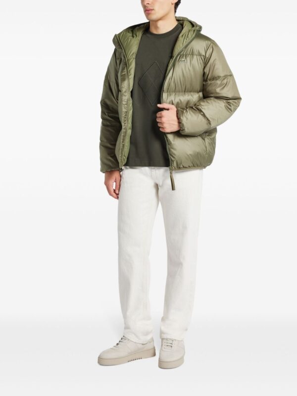 logo patch quilted jacket - Image 2
