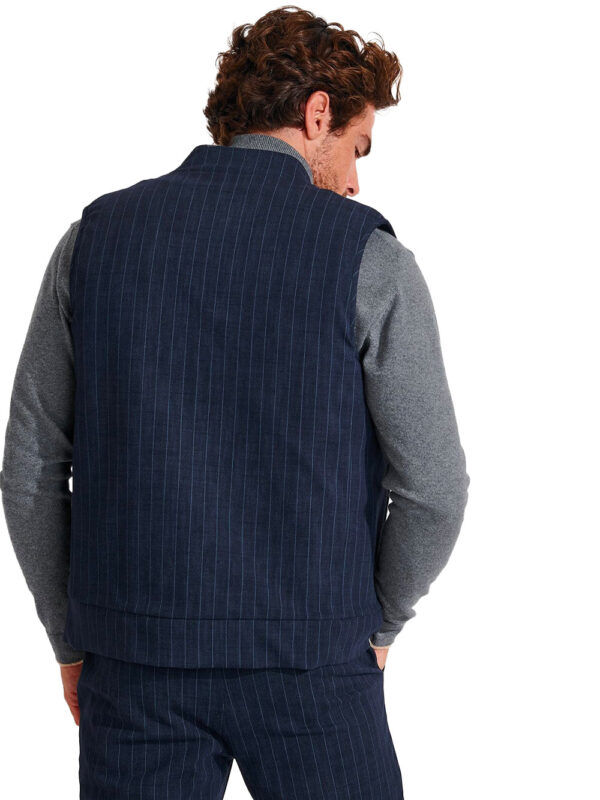 Veste sans manche bleu marine MARKUS SORENTO – Image 2