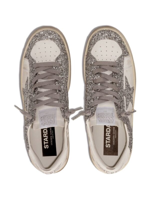 star patch lace-up sneakers - Image 4