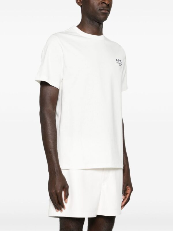 logo-embroidered cotton T-shirt - Image 3