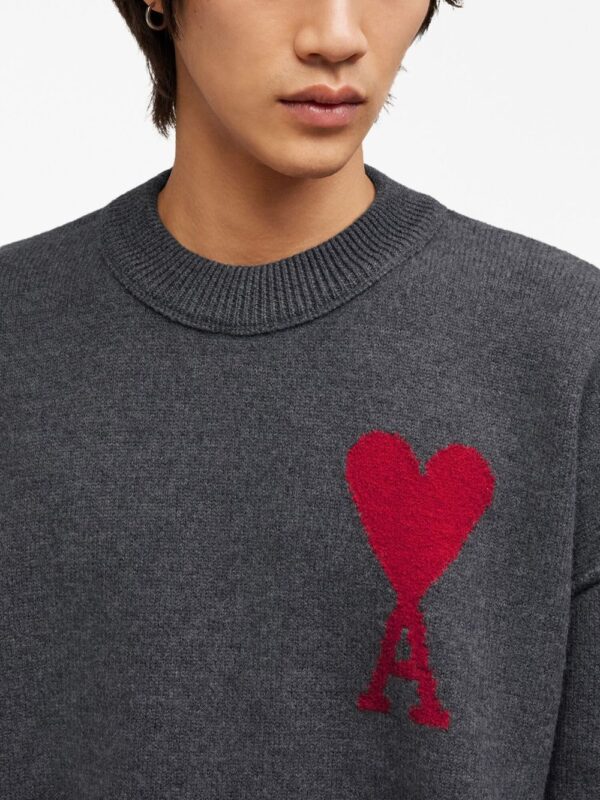 logo-intarsia wool sweater - Image 6