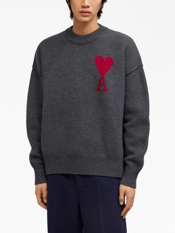 logo-intarsia wool sweater - Image 5