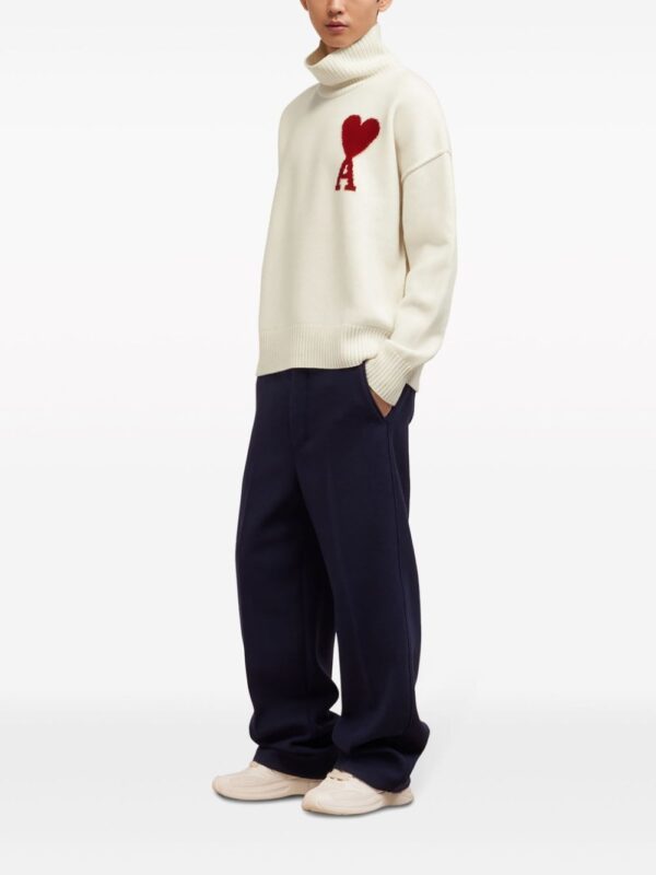 logo-intarsia wool sweater - Image 2