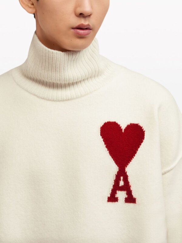 logo-intarsia wool sweater - Image 6