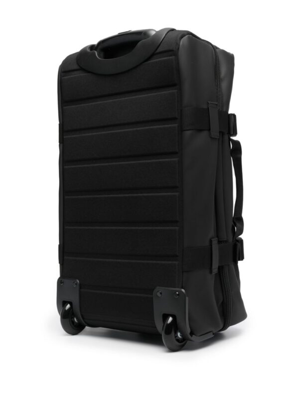 striped suitcase with printed logo - Image 2