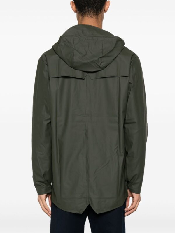 buttoned raincoat with drawstring - Image 5