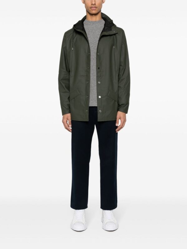 buttoned raincoat with drawstring - Image 2