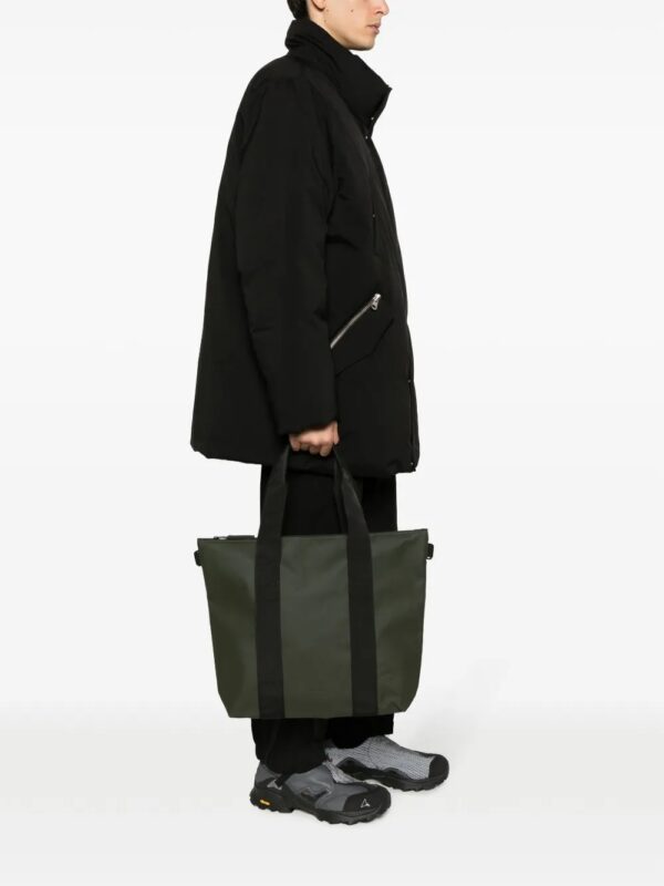 embossed logo leather tote bag - Image 2