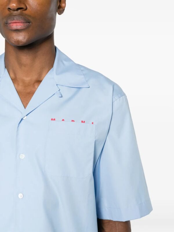 chemise en popeline à logo imprimé – Image 5