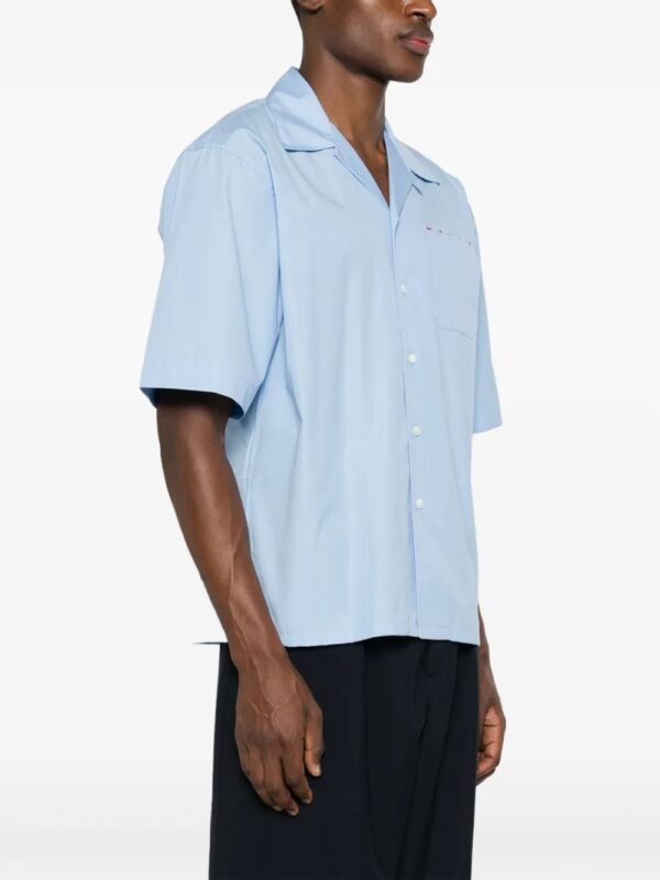 chemise en popeline à logo imprimé – Image 3