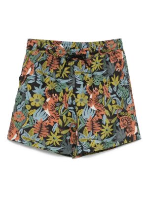 short de bain à imprimé graphique