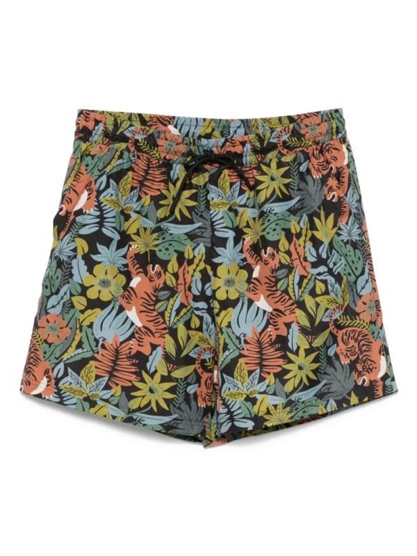 short de bain à imprimé graphique