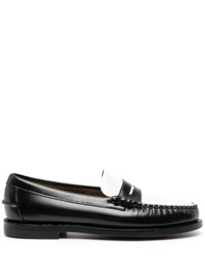 Two-tone design leather oxfords