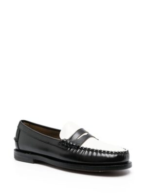 Two-tone design leather oxfords