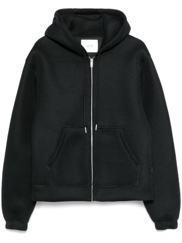 veste en résille à capuche