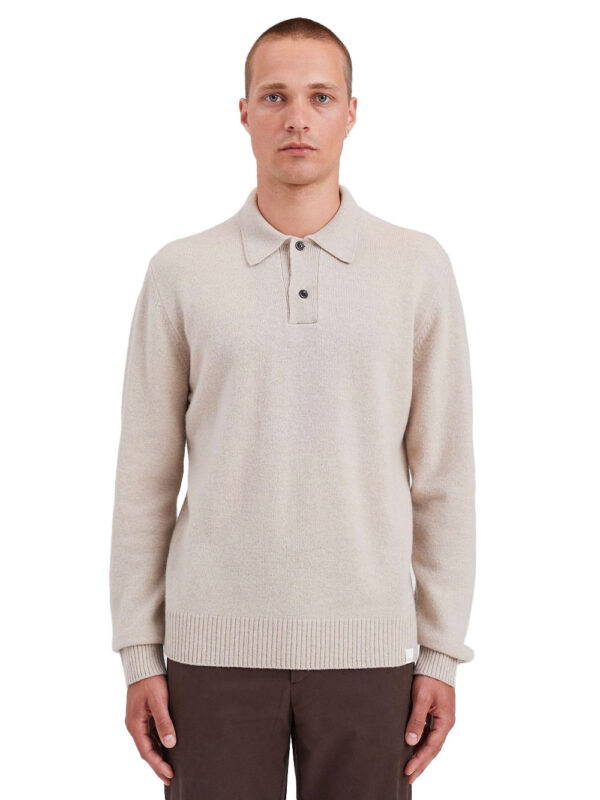 Norse Standard Merino Lambswool Polo Shirt - Image 2