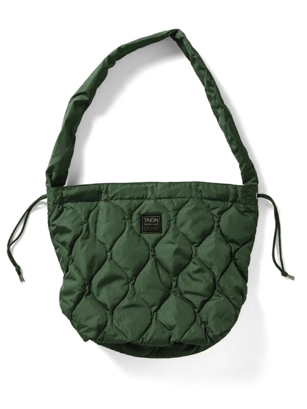 quilted drawstring bag
