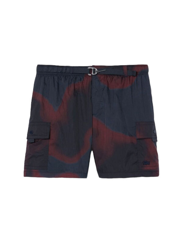 Gradient Printed Nylon Cargo Shorts