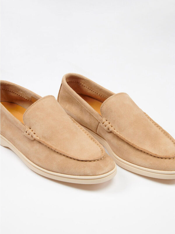 RIMINI HARBOR beige leather moccasin